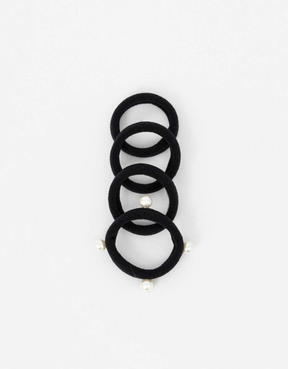 Set De Gomitas De Perlitas - Negro 