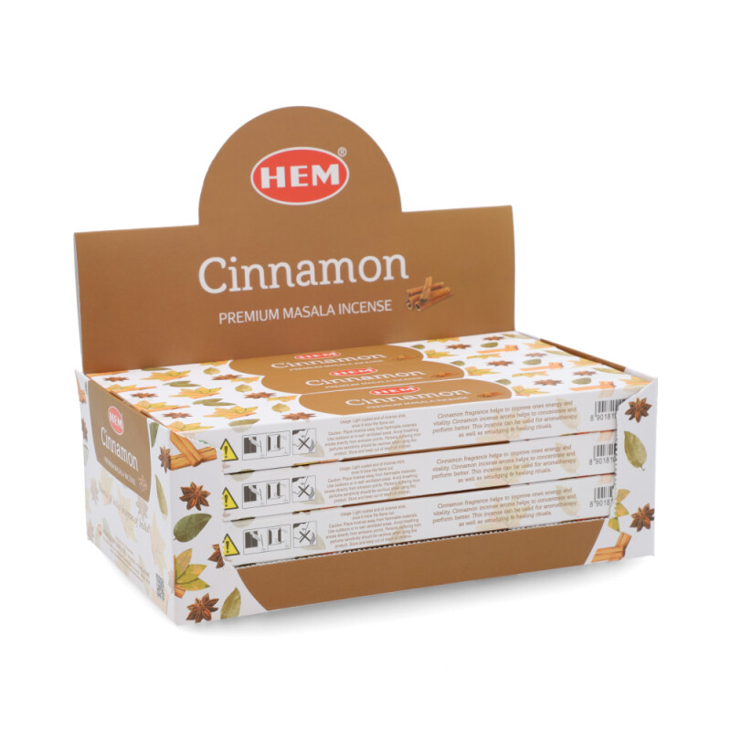 INCIENSO HEM PREMIUM 15 GR X12 Canela