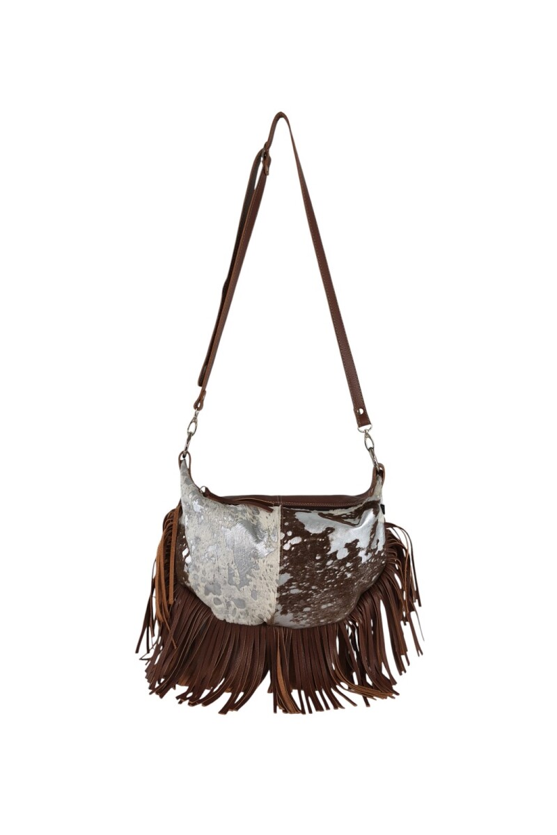 Morral con flecos Marron