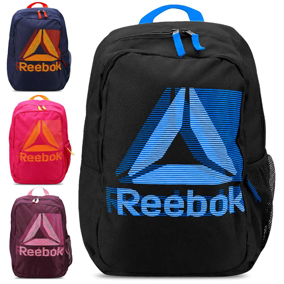Mochila Infantil Reebok Foundation Varios Colores 24L - Negro 