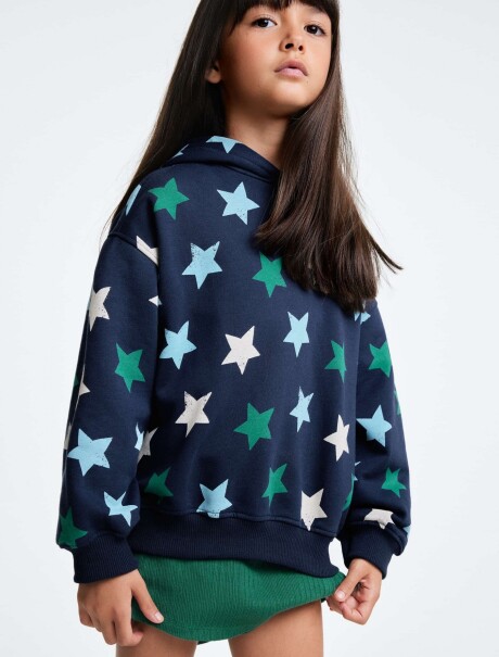 SUDADERA POLAR ESTAMPADA MULTICOLOR