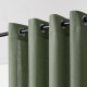 Cortina 2 Paños 140 X 220 Cm Textura Lino Blackout Verde