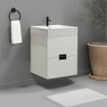 VANITY MDF BLANCO (BA307-50W) C/BACHA BLANCA Vanity Mdf Blanco (ba307-50w) C/bacha Blanca