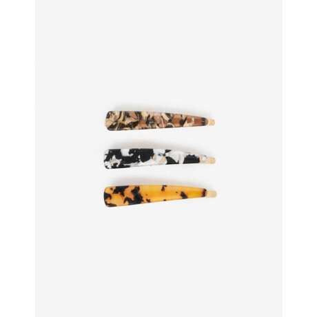 Set De Horquillas Clip Combinacion Multicolor