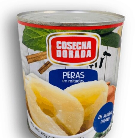 PERAS EN ALMIBAR COSECHA DORADA 820 GRS PERAS EN ALMIBAR COSECHA DORADA 820 GRS