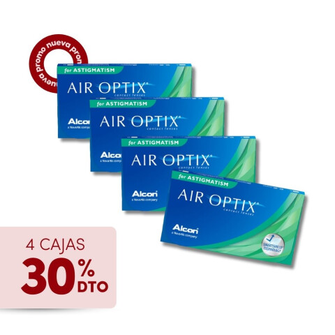 Air Optix Plus Astigm- PROMO 4 cajas Air Optix Plus Astigm- Promo 4 Cajas