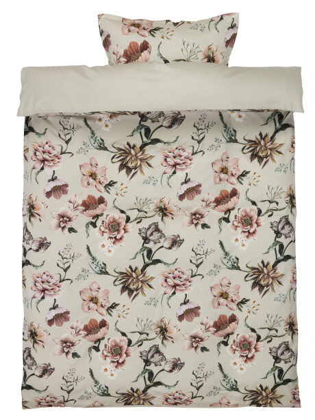 Juego funda nórdica saten ESTHER 155x220 natural Juego funda nórdica saten ESTHER 155x220 natural