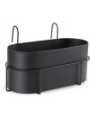 Jardinera balcón UGLE 23x37xA22 negro Jardinera balcón UGLE 23x37xA22 negro