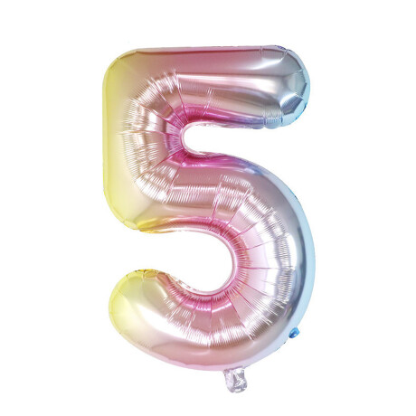 Globo Nº 5 Arcoiris 75 cm Sc