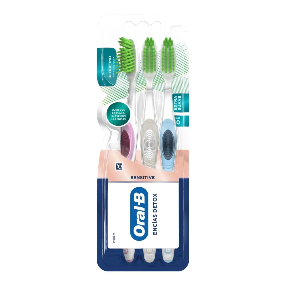 ORAL-B CEPILLO DETOX ENCIA SENSIBLES PAC
