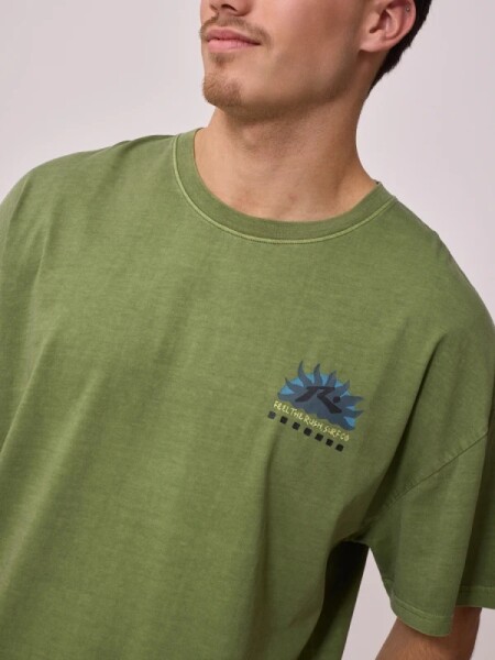 T-SHIRT RUSTY LASON VERDE