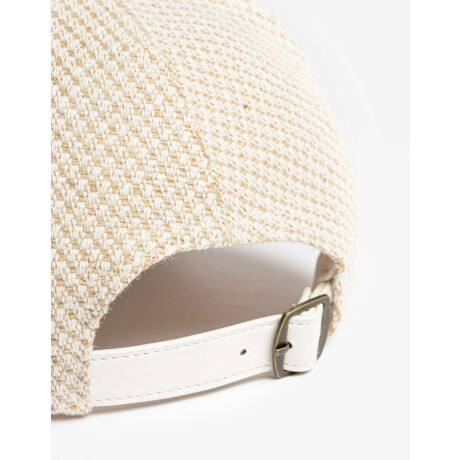 Gorra De Lino Crudo Blanco Crudo