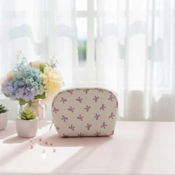 Portacosméticos bow blanco