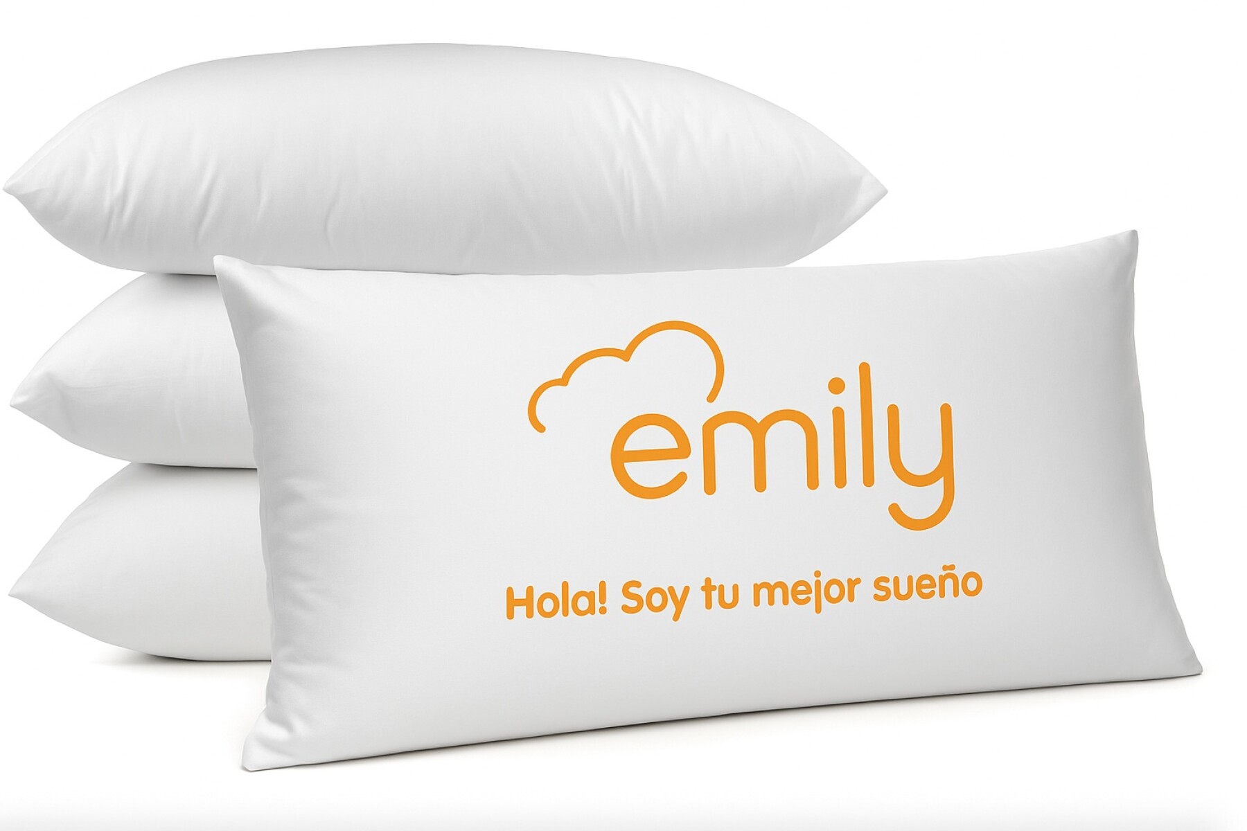 Pack x2 Almohada 100% poliéster Hipoalergénica Antiácaro - Blanco 