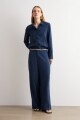 Pantalon recto azul marino