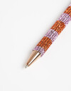 Lapices y Lapiceras Lapicera Lapicera Con Strass A Rayas - Combinacion Bicolor