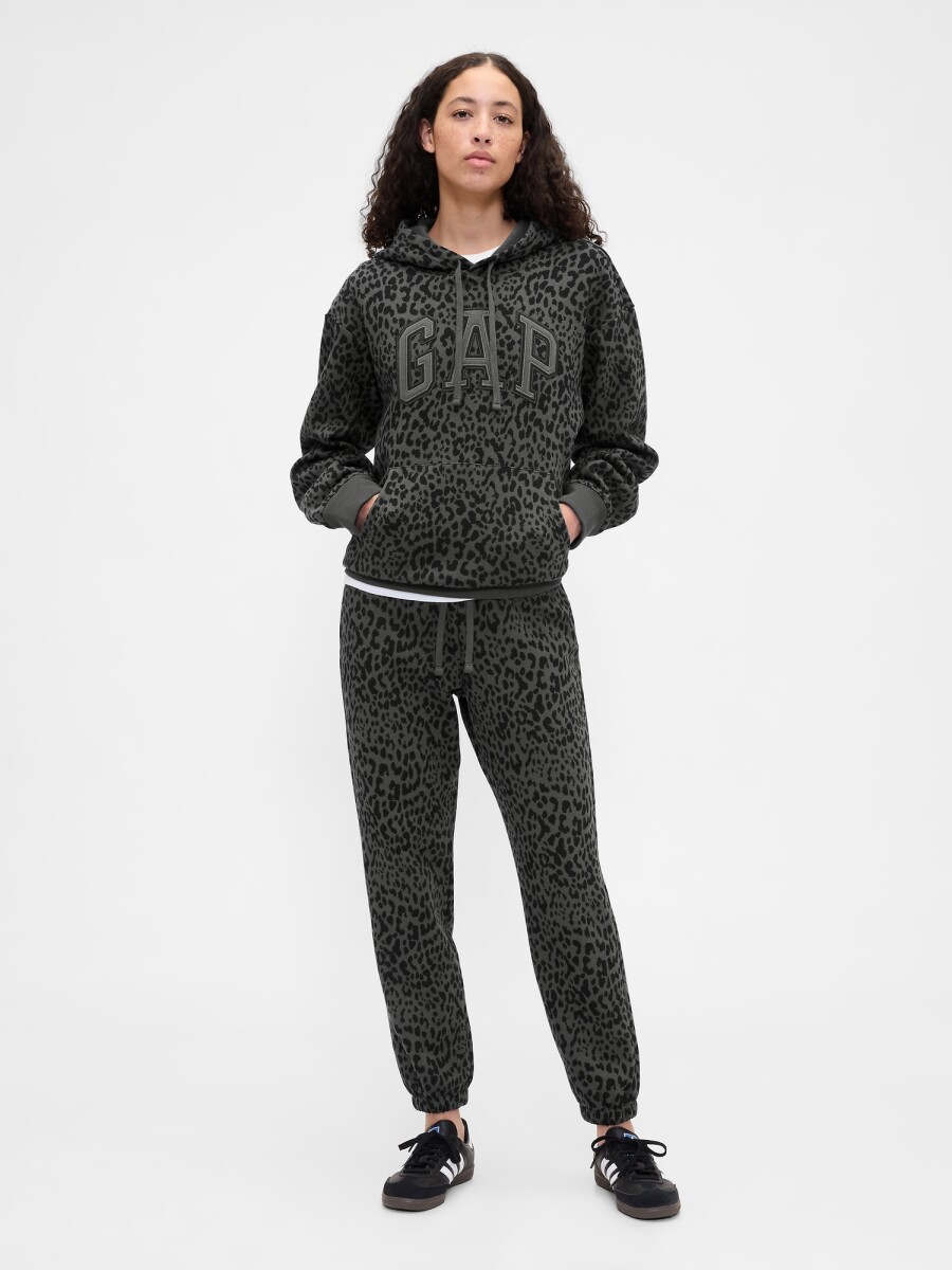 Canguro Logo Gap Mujer - Charcoal Leopard 