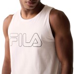 FILA Musculosa Letter Outline para Hombre - Blanco/Negro Blanco-Negro