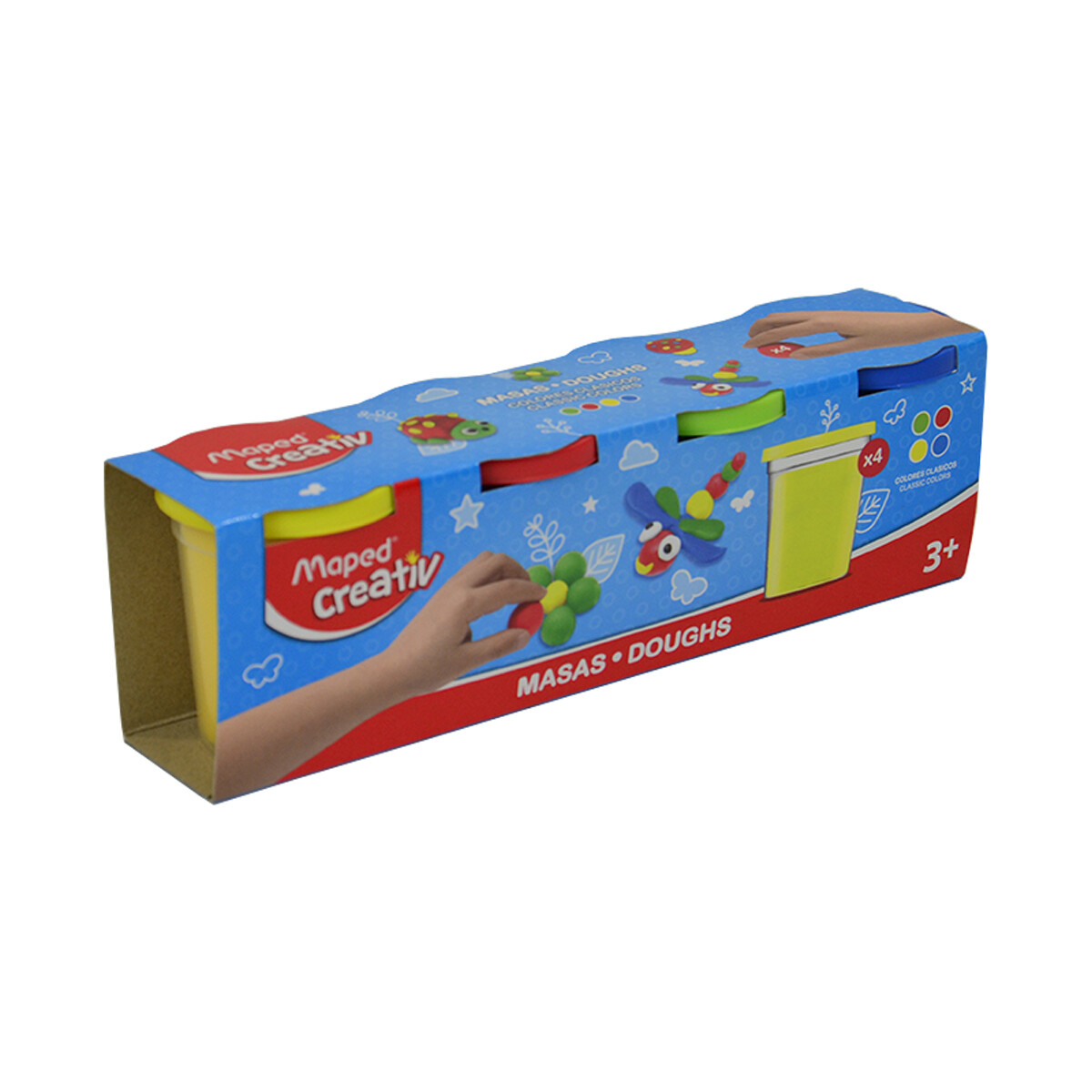 Masa de Moldear Maped Creativ x4 Colores - COLORES 