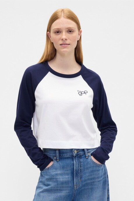 Remera Logo Gap Mujer Navy Uniform