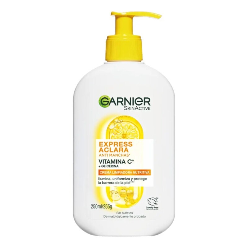 Gel Limpiador Garnier Express Aclara con Vitamina C 250ml Gel Limpiador Garnier Express Aclara con Vitamina C 250ml