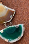 Cracked Necklace Caramelo / Verde