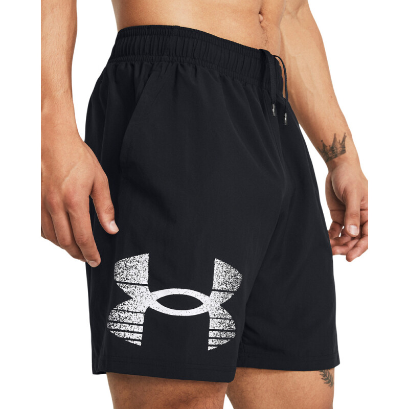 UA Tech Woven Graphic Short-RED BLK-003