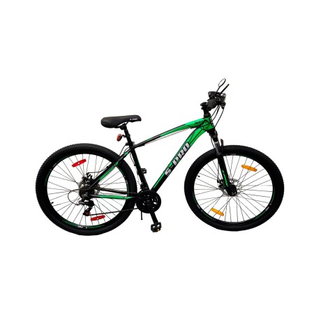 Bicicleta de Montaña S-PRO Zero 3 Man rodado 29 Shimano 21 cambios con freno de disco Verde/Negro