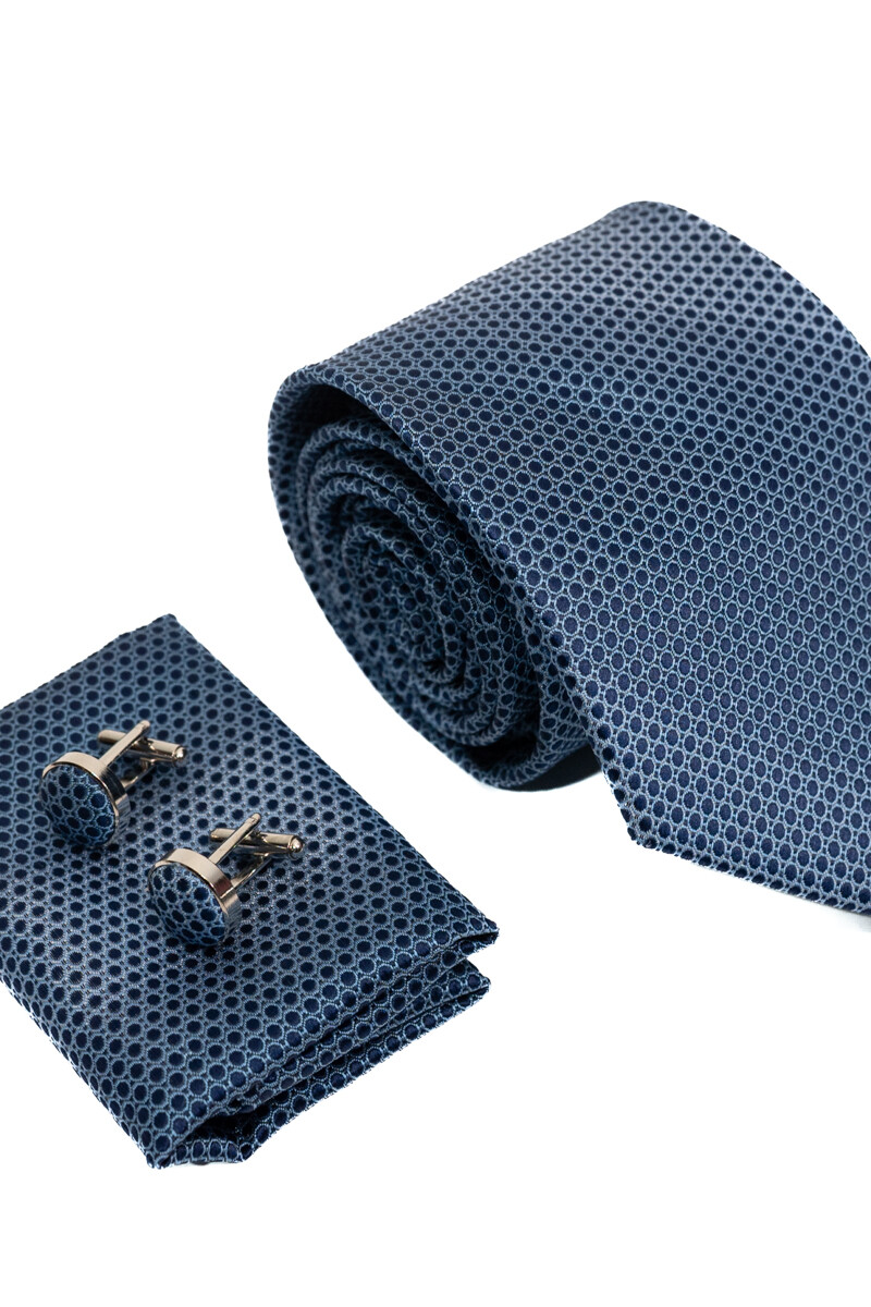 Set Corbata, pañuelo y gemelos DENIM