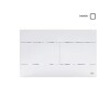 Placa pulsadora Oli Slim blanca para cisterna embutir Placa Pulsadora Oli Slim Blanca Para Cisterna Embutir