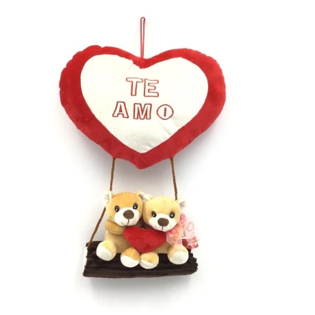 Peluche Phi Phi Toys Pareja Osos Enamorados en Hamaca 001
