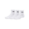 Medias UA Performance Cotton 3p Qtr Hombre 6009686-100 Blanco