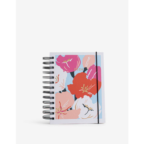 Agenda 2026 Diaria Flores Combinacion Multicolor