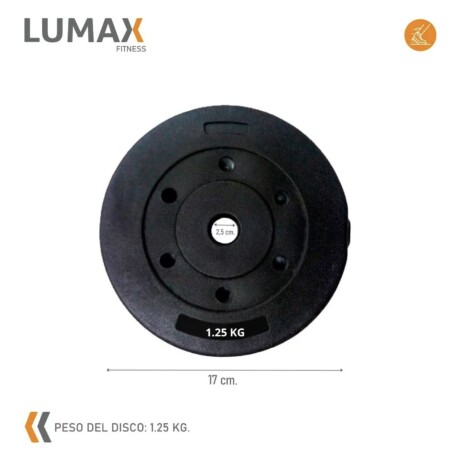 Discos revestidos 1.25 kg con recubrimiento plástico y núcleo de cemento duradero Discos revestidos 1.25 kg con recubrimiento plástico y núcleo de cemento duradero