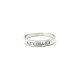 Anillo Oro 18K Blanco Y 7 Brillantes Corte Princesa Anillo Oro 18K Blanco Y 7 Brillantes Corte Princesa