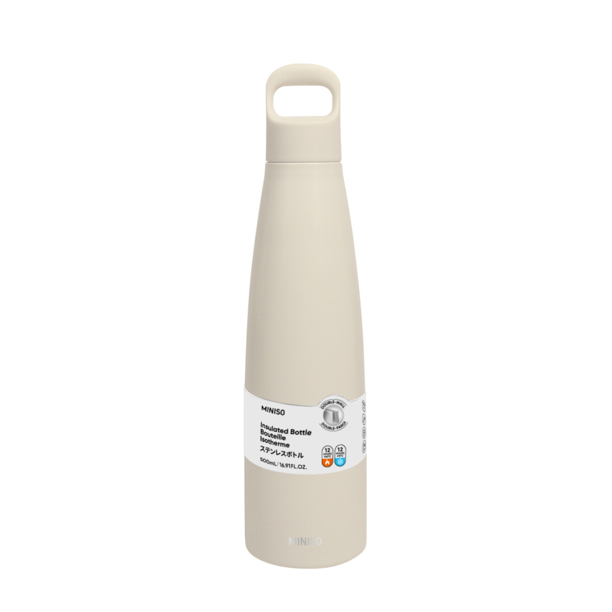 Botella térmica 500ml - blanco 