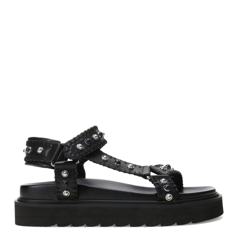 Sandalia de Mujer Miss Carol FEXI con tachas Negro