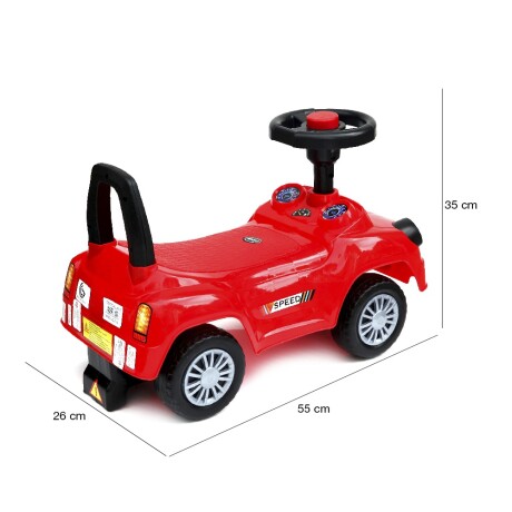 Buggy para Niños Modelo Auto con Bocina Rojo