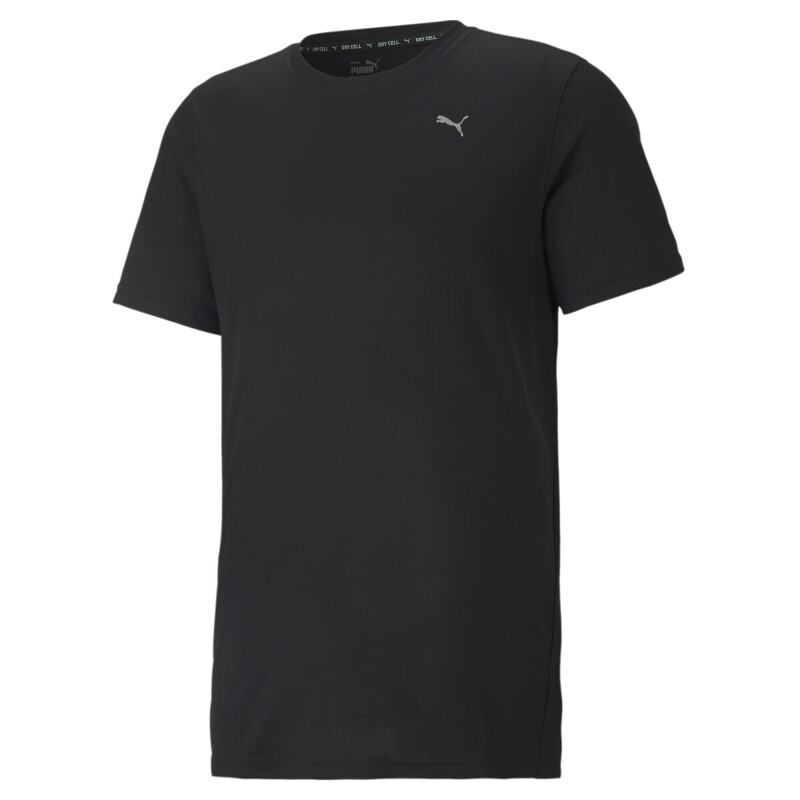 Remera Puma Performance Manga Corta Tee de Hombre Negro