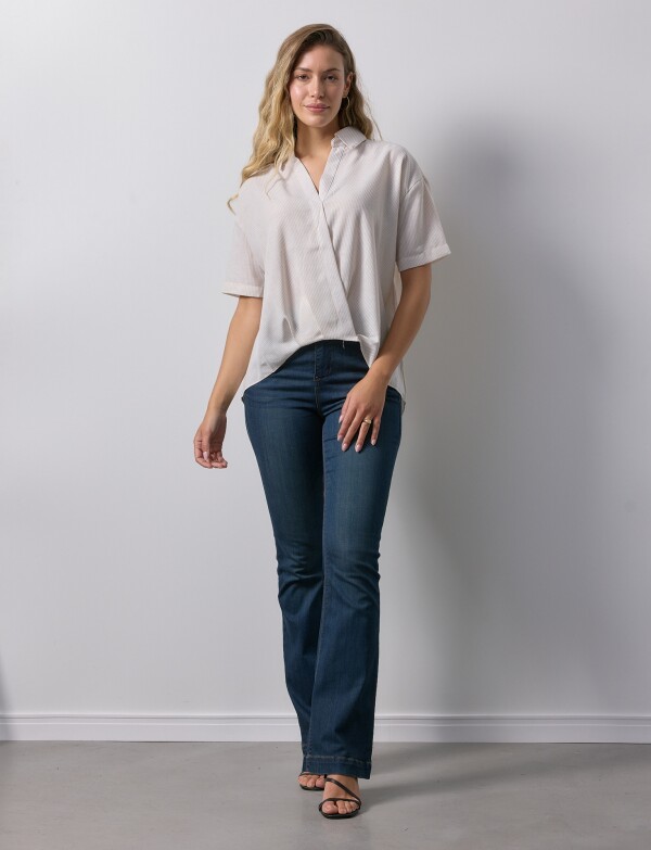 Blusa Cruzada BEIGE/MULTI