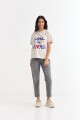 Remera m/c estampada colección Paris CRUDO