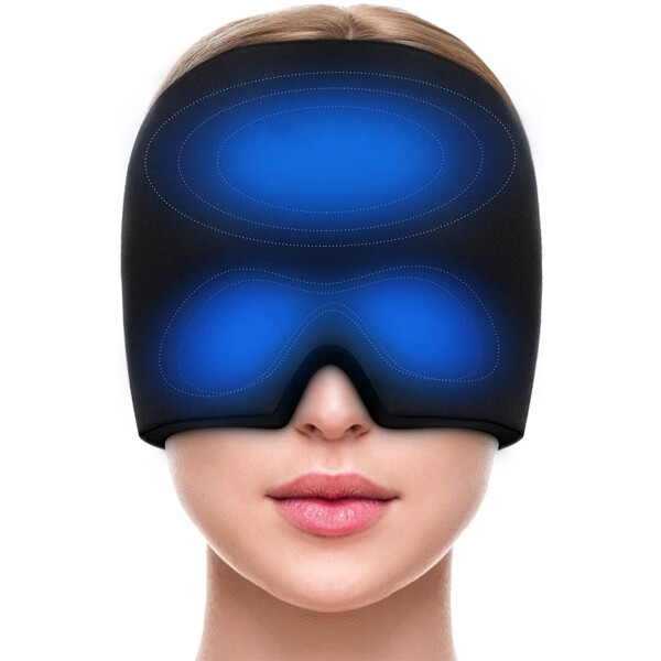 Tratamiento Gorra Dolor De Cabeza Migraña Silicona Cuello Variante Color Negro