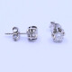 Caravanas oro 18k blanco y brillantes engarce 8 puntas. Caravanas oro 18k blanco y brillantes engarce 8 puntas.