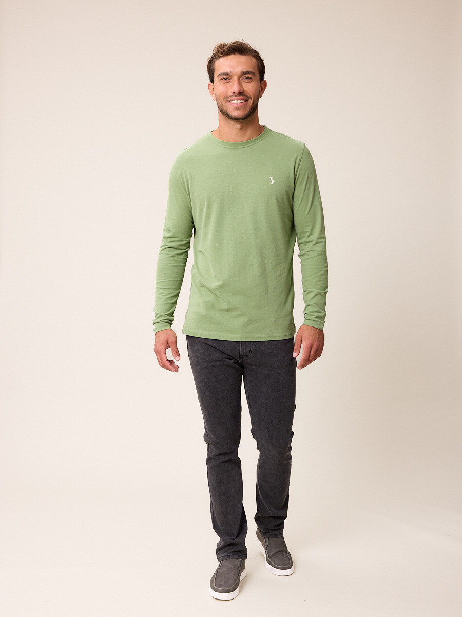 T-SHIRT M/L LEOZ POLANCO - Verde 