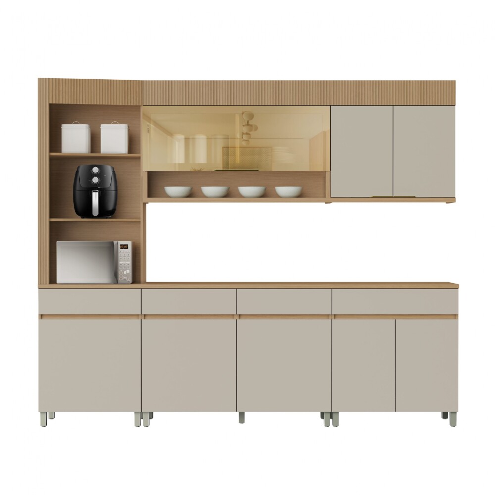 Bajo Mesada Realeza Premium 120cm Marron/Gris Bajo Mesada Realeza Premium 120cm Marron/Gris