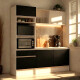 Mueble Para Cocina Alacena Aparador Bajo Mesada Negro