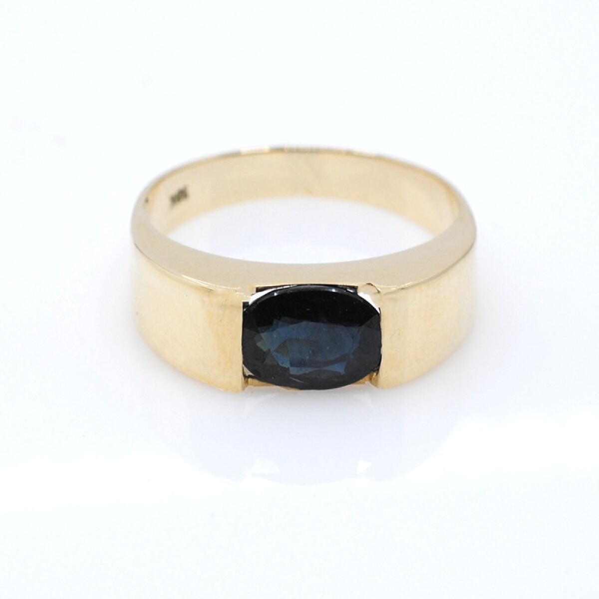 Anillo en oro 18k y zafiro 