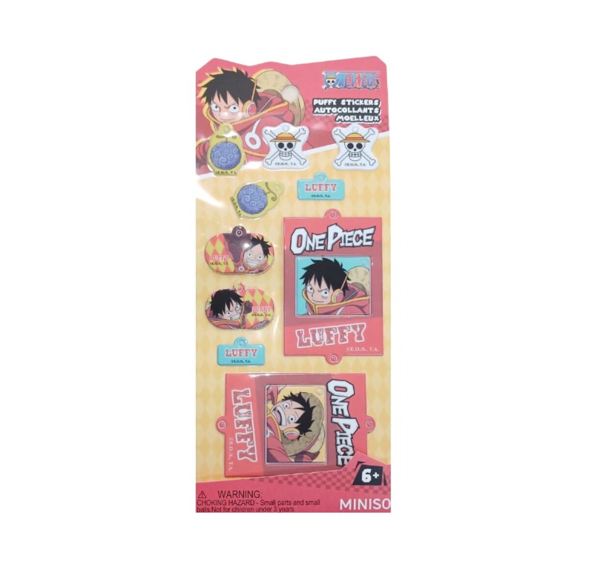 Stickers Puffy One Piece - Luffy 