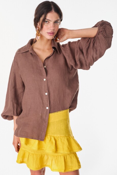 Camisa New Tero  Chocolate