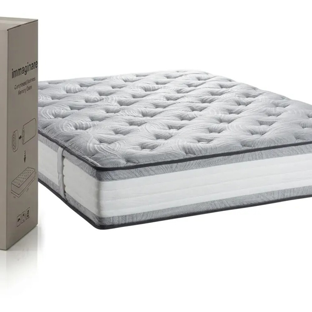 COLCHON TOKIO EN CAJA CON GEL FRÍO HÍBRIDO RESORTES KING SIZE